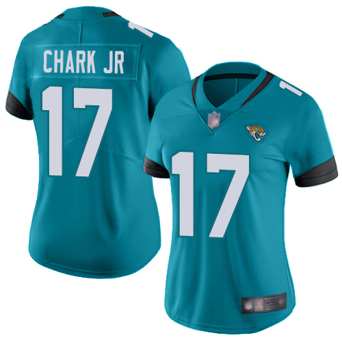 Nike Jacksonville Jaguars #17 DJ Chark Jr Teal Green Alternate Women Stitched NFL Vapor Untouchable Limited Jersey